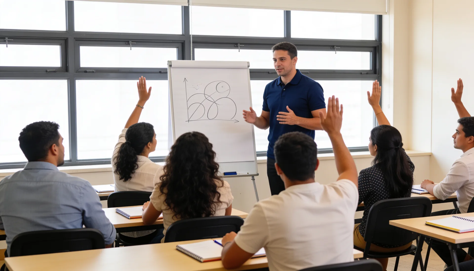 Facilitador de THA dictando un taller práctico a colaboradores